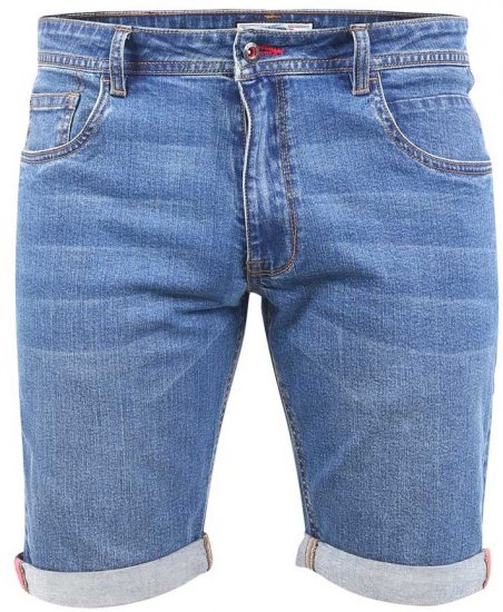 D555 BROXBOURNE Denim Shorts - Rövidnadrág - Nagyméretű Rövidnadrág W40-W60