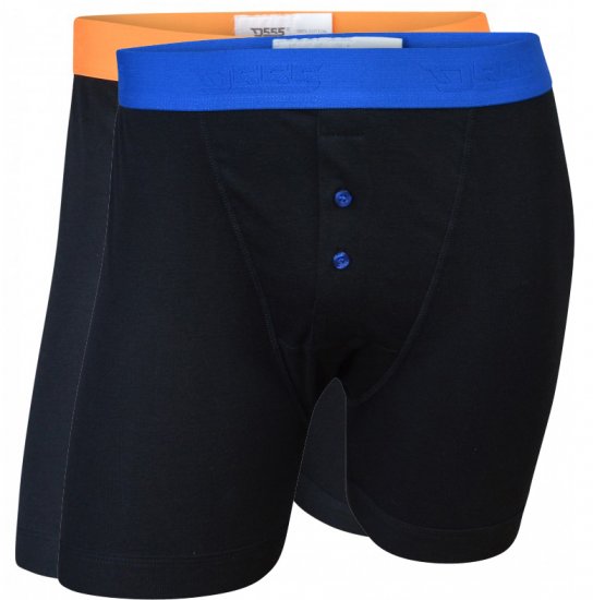D555 Ranger Boxershorts Black 2-pack - Alsónemű & strandruhák - Nagyméretű Alsónemű 2XL-8XL