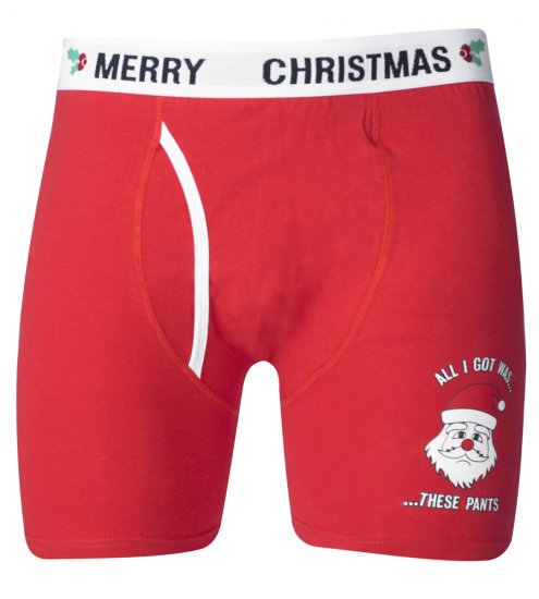 D555 Claus Christmas Boxers 2-pack - Alsónemű & strandruhák - Nagyméretű Alsónemű 2XL-8XL