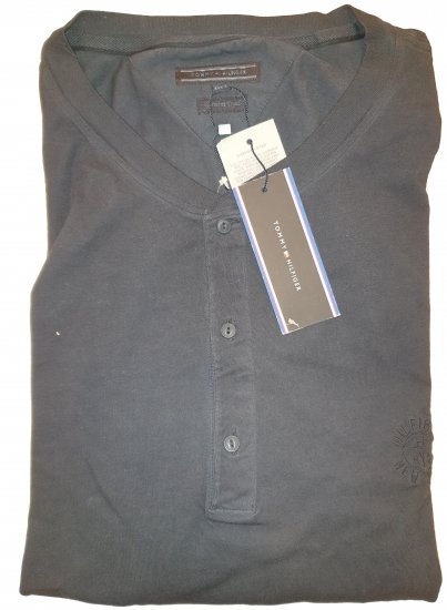 Tommy Hilfiger Long Sleeve Henly Black - Motley őrült áprilisi akciója - 