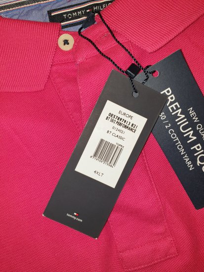 Tommy Hilfiger Classic Polo Dark Pink - Motley őrült áprilisi akciója - 