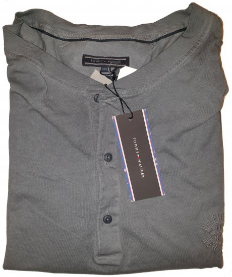 Tommy Hilfiger Long Sleeve Henley Grey - Motley őrült áprilisi akciója - 