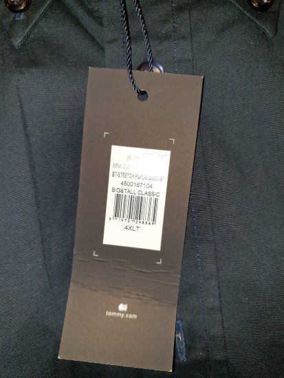 Tommy Hilfiger Stretch Poplin Shirt Black - Motley őrült áprilisi akciója - 