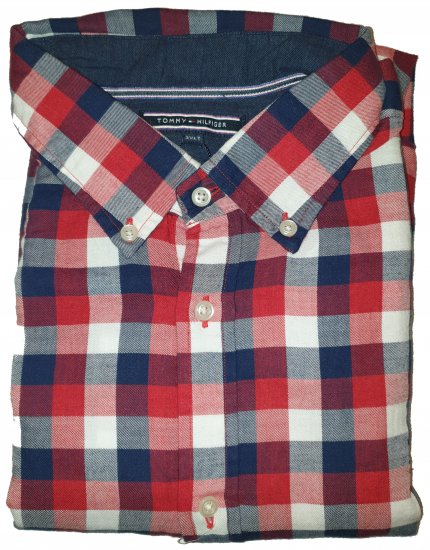 Tommy Hilfiger Red Check Long Sleeve Shirt - Motley őrült áprilisi akciója - 
