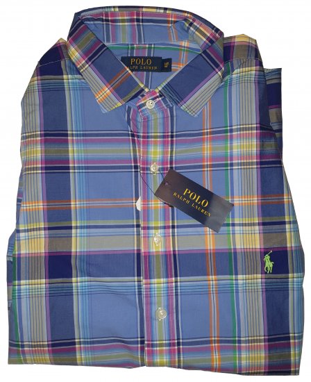 Polo Ralph Lauren Blue Check Shirt - Motley őrült áprilisi akciója - 