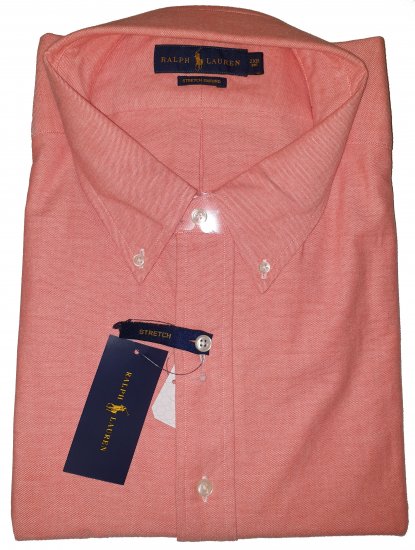 Ralph Lauren TC7E Long Sleeve Shirt Orange/White - Motley őrült áprilisi akciója - 