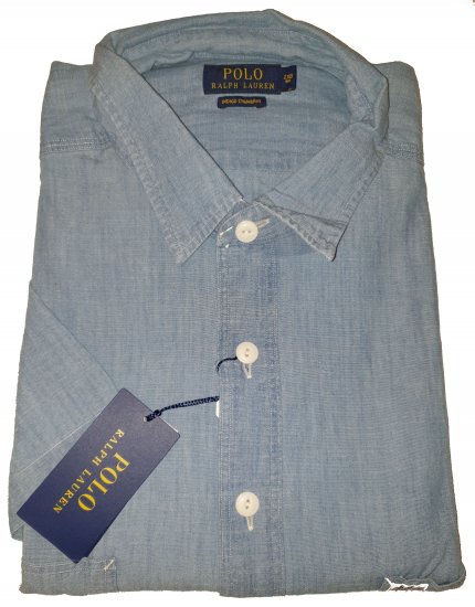 Polo Ralph Lauren TC7E Short Sleeve Shirt Lite Indigo - Motley őrült áprilisi akciója - 