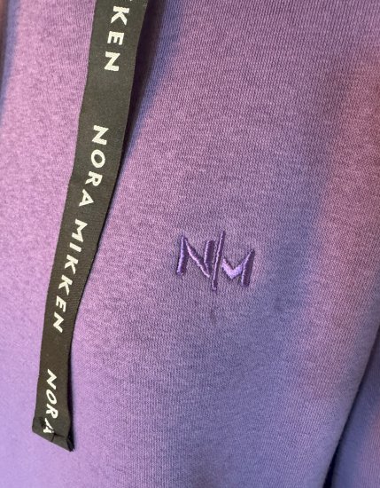 Nora Mikken KRISTINA Long Hoodie Purple - Pulóverek & kapucnis pulóverek - 