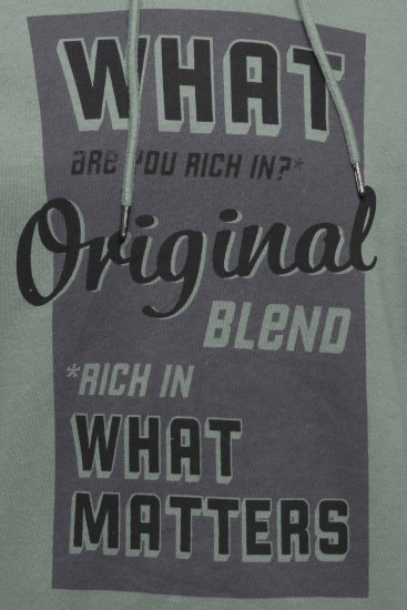 Blend Hoodie 4285 Duck Green - Pulóverek & kapucnis pulóverek - Pulóverek & Kapucnis pulóver 2XL-12XL