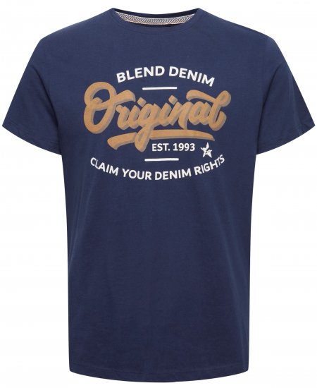 Blend 4568 T-Shirt Dress Blues - Pólók - Nagyméretű pólók - 2XL-14XL