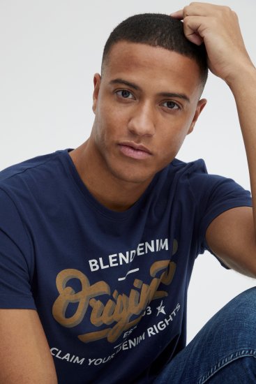 Blend 4568 T-Shirt Dress Blues - Pólók - Nagyméretű pólók - 2XL-14XL