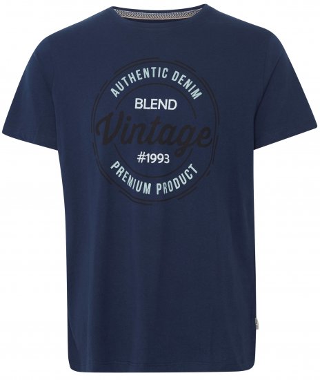 Blend 8411 T-Shirt Dress Blues - Pólók - Nagyméretű pólók - 2XL-14XL