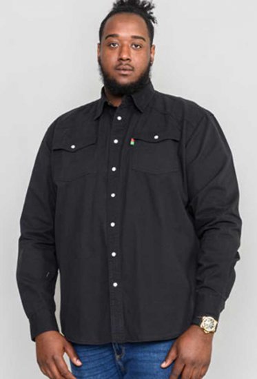 Duke Western Denim Shirt Black - Ingek - Ingek 2XL-10XL