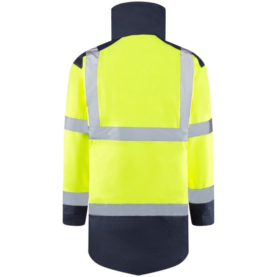 Leo Tawstock Warm Quilted Anorak Hi-Vis Yellow/Navy - Munkaruha - Nagyméretű Munkaruha 3XL-6XL