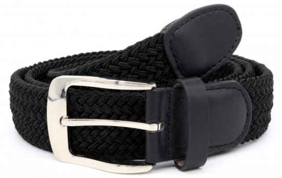 D555 Simon Braided Belt Black - Övek - Nagyméretű Övek W40-W70/2XL-8XL