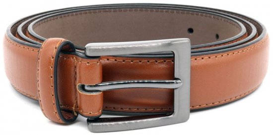 D555 Anthony Leather Belt Brown, 2,7cm - Övek - Nagyméretű Övek W40-W70/2XL-8XL