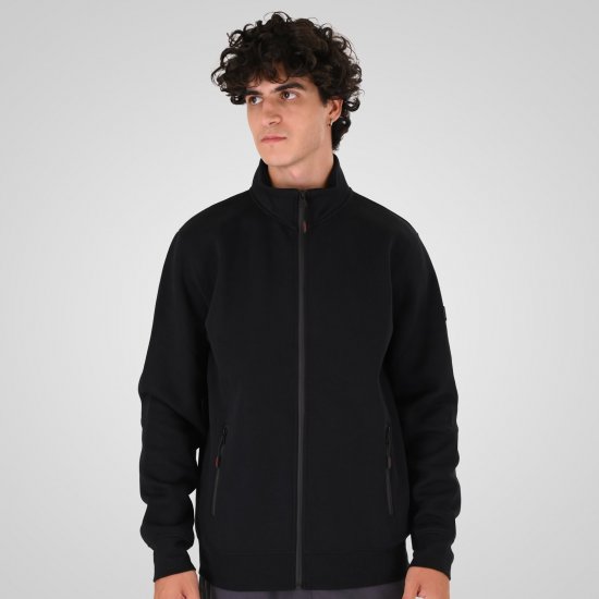 Double Outfitters MTOP-1158 Cipzáras pulóver Fekete - Pulóverek & kapucnis pulóverek - Pulóverek & Kapucnis pulóver 2XL-12XL