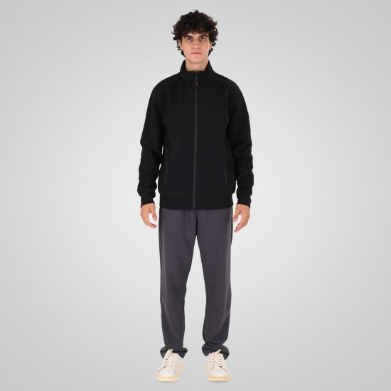 Double Outfitters MTOP-1158 Cipzáras pulóver Fekete - Pulóverek & kapucnis pulóverek - Pulóverek & Kapucnis pulóver 2XL-12XL