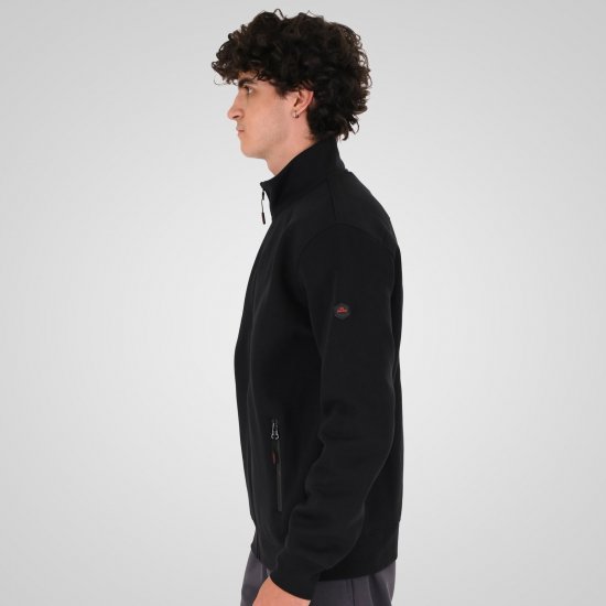 Double Outfitters MTOP-1158 Cipzáras pulóver Fekete - Pulóverek & kapucnis pulóverek - Pulóverek & Kapucnis pulóver 2XL-12XL