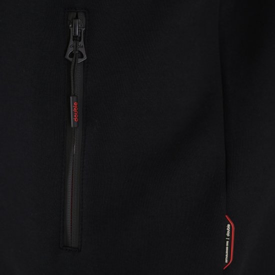 Double Outfitters MTOP-1158 Cipzáras pulóver Fekete - Pulóverek & kapucnis pulóverek - Pulóverek & Kapucnis pulóver 2XL-12XL