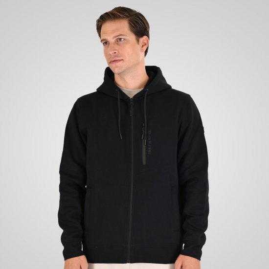 Double Outfitters MTOP-1160 Cipzáras kapucnis pulóver Fekete - Pulóverek & kapucnis pulóverek - Pulóverek & Kapucnis pulóver 2XL-12XL