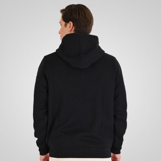 Double Outfitters MTOP-1160 Cipzáras kapucnis pulóver Fekete - Pulóverek & kapucnis pulóverek - Pulóverek & Kapucnis pulóver 2XL-12XL