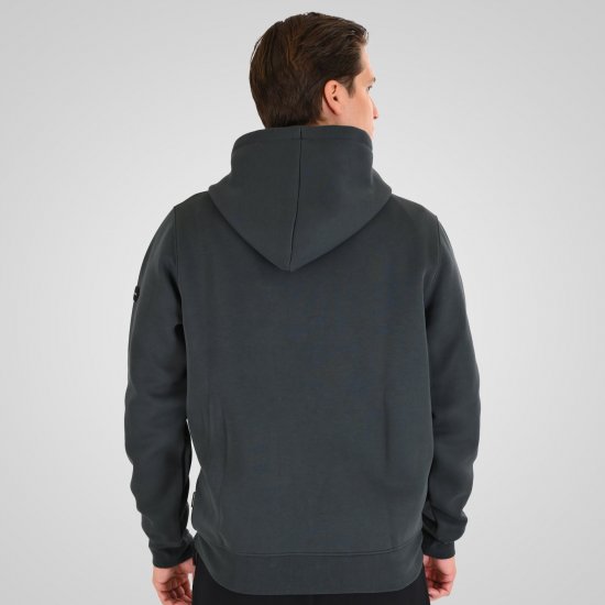 Double Outfitters MTOP-1160 Cipzáras kapucnis pulóver Sötétzöld - Pulóverek & kapucnis pulóverek - Pulóverek & Kapucnis pulóver 2XL-12XL