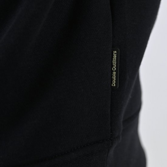 Double Outfitters MTOP-1163 Félcipzáras pulóver Fekete - Pulóverek & kapucnis pulóverek - Pulóverek & Kapucnis pulóver 2XL-12XL