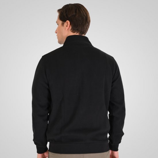 Double Outfitters SEL-1168 Cipzáras pulóver Fekete - Pulóverek & kapucnis pulóverek - Pulóverek & Kapucnis pulóver 2XL-12XL