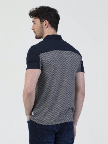 Mish Mash Doha Contrast Polo Navy - Pólóingek - Galléros Pólók 2XL-8XL - Pólóingek 2XL-8XL