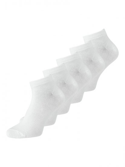 Jack & Jones Basic Bambusz bokazoknik Fehér 5-pack - Alsónemű & strandruhák - Nagyméretű Alsónemű 2XL-8XL