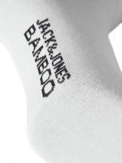 Jack & Jones Basic Bambusz bokazoknik Fehér 5-pack - Alsónemű & strandruhák - Nagyméretű Alsónemű 2XL-8XL