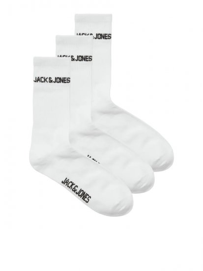 Jack & Jones Melvin Teniszzoknik Fehér 3-pack - Alsónemű & strandruhák - Nagyméretű Alsónemű 2XL-8XL