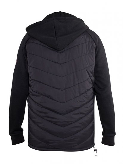 D555 Thorpe Hooded Quilted Jacket With Fleece Sleeves And Removable Fleece Hood - Kabátok - Nagyméretű Kabátok - 2XL-8XL