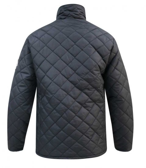 D555 Northcole Quilted Jacket Black - Kabátok - Nagyméretű Kabátok - 2XL-8XL