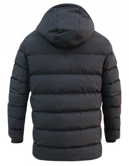 D555 Grove Quilted Parka Jacket Black - Kabátok - Nagyméretű Kabátok - 2XL-8XL