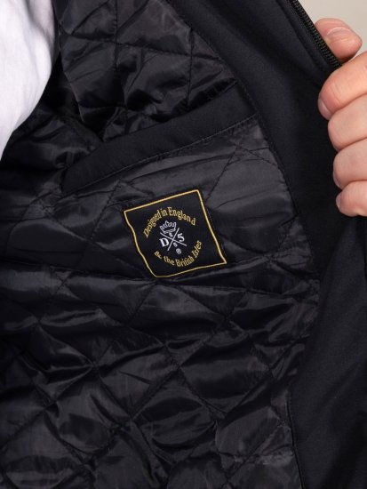 D555 Jamie Soft Shell Detachable Hood Padded Jacket Fekete TALL - TALL kabátok - TALL dzsekik magas férfiaknak