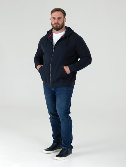 D555 Cantor Hoodie Navy - Pulóverek & kapucnis pulóverek - Pulóverek & Kapucnis pulóver 2XL-12XL