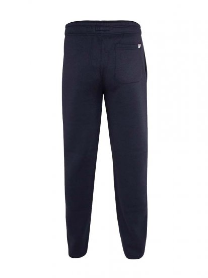 D555 Mayson Embroidered And Applique Open Hem Jogger With Drawcord Navy - Melegítőnadrág & rövidnadrág - Melegítőnadrág & Melegítő Rövidnadrág 2XL-12XL