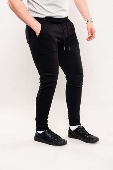 D555 Brandon Sweatpants with Tapered leg Black - Melegítőnadrág & rövidnadrág - Melegítőnadrág & Melegítő Rövidnadrág 2XL-12XL