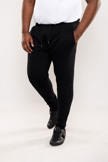 D555 Brandon Sweatpants with Tapered leg Black - Melegítőnadrág & rövidnadrág - Melegítőnadrág & Melegítő Rövidnadrág 2XL-12XL