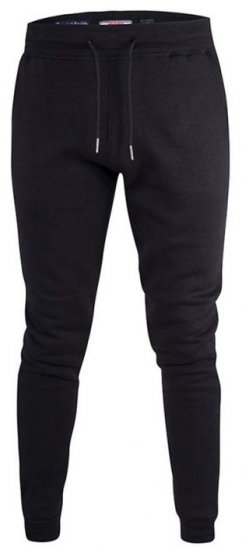 D555 Brandon Sweatpants with Tapered leg Black - Melegítőnadrág & rövidnadrág - Melegítőnadrág & Melegítő Rövidnadrág 2XL-12XL