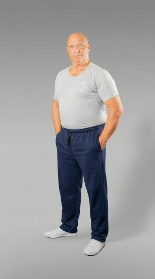 20 Nodi Grecale Stretch Fleece Cotton Sports Pants with Enzyme and Soft Touch Treatment Navy - Melegítőnadrág & rövidnadrág - Melegítőnadrág & Melegítő Rövidnadrág 2XL-12XL