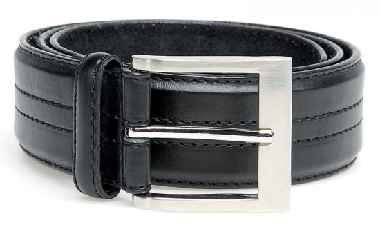 D555 Harley Leather Belt Black, 4cm - Övek - Nagyméretű Övek W40-W70/2XL-8XL