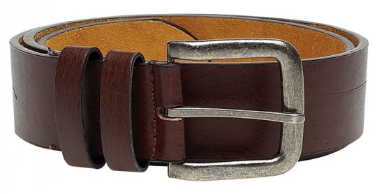Duke Brown Leather belt, 4cm - Övek - Nagyméretű Övek W40-W70/2XL-8XL