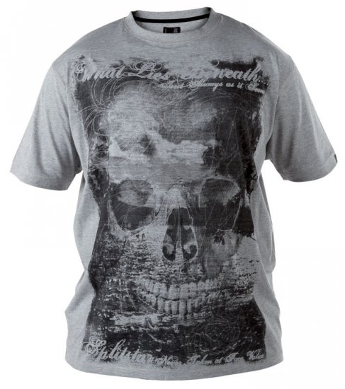 Split Star Skull T-shirt - Pólók - Nagyméretű pólók - 2XL-14XL