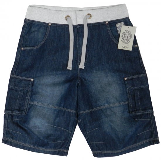 Kam Jeans James 2 Denim Shorts - Rövidnadrág - Nagyméretű Rövidnadrág W40-W60