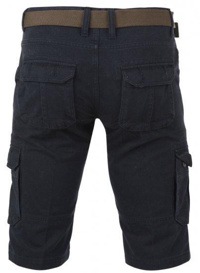 Kam Jeans 379 Shorts Black - Rövidnadrág - Nagyméretű Rövidnadrág W40-W60