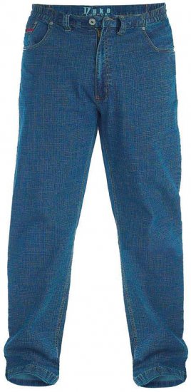 Duke Bailey Relaxed Comfort Fit Stretch Jeans With Elasticated Waist Stonewash - Farmer & nadrág - Farmer és nadrág - W40-W70