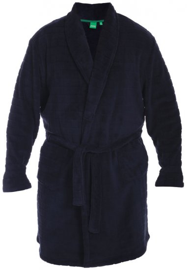 D555 Enno Bathrobe Navy - Alsónemű & strandruhák - Nagyméretű Alsónemű 2XL-8XL
